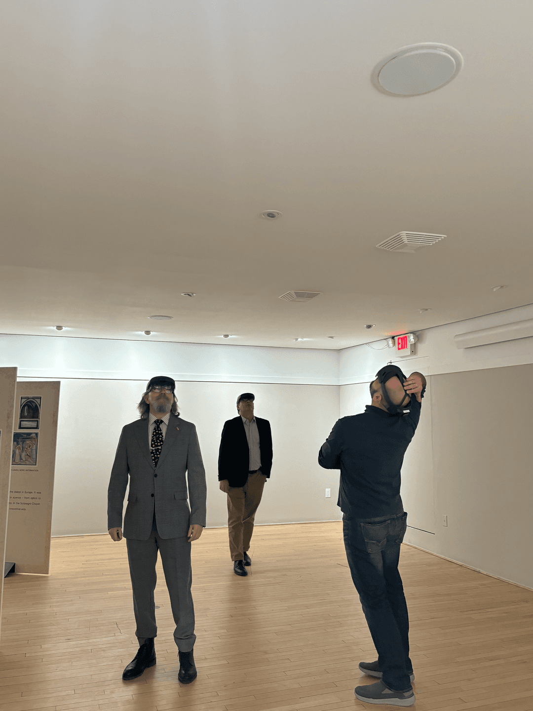 Visitors experiencing "The Magic of Giotto" in Toronto