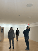 Visitors experiencing "The Magic of Giotto" in Toronto